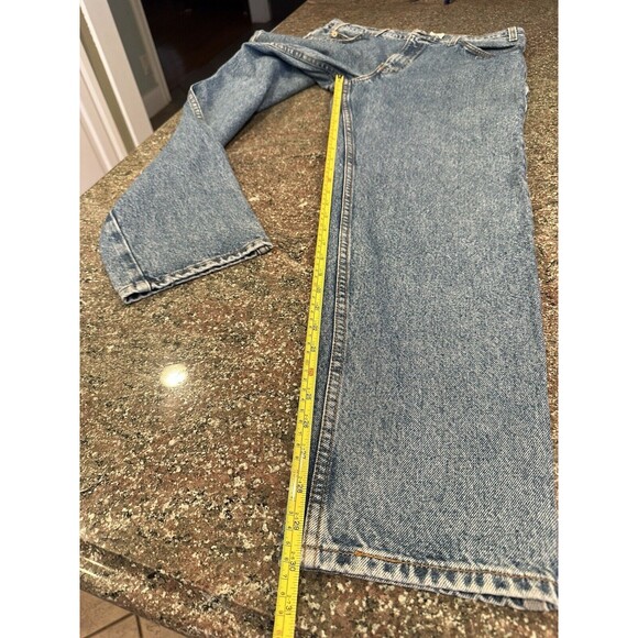Vintage‎ barril  style Levis 550 Jeans 34 -90s Stonewash Tapered  Orange Tab - Picture 9 of 14